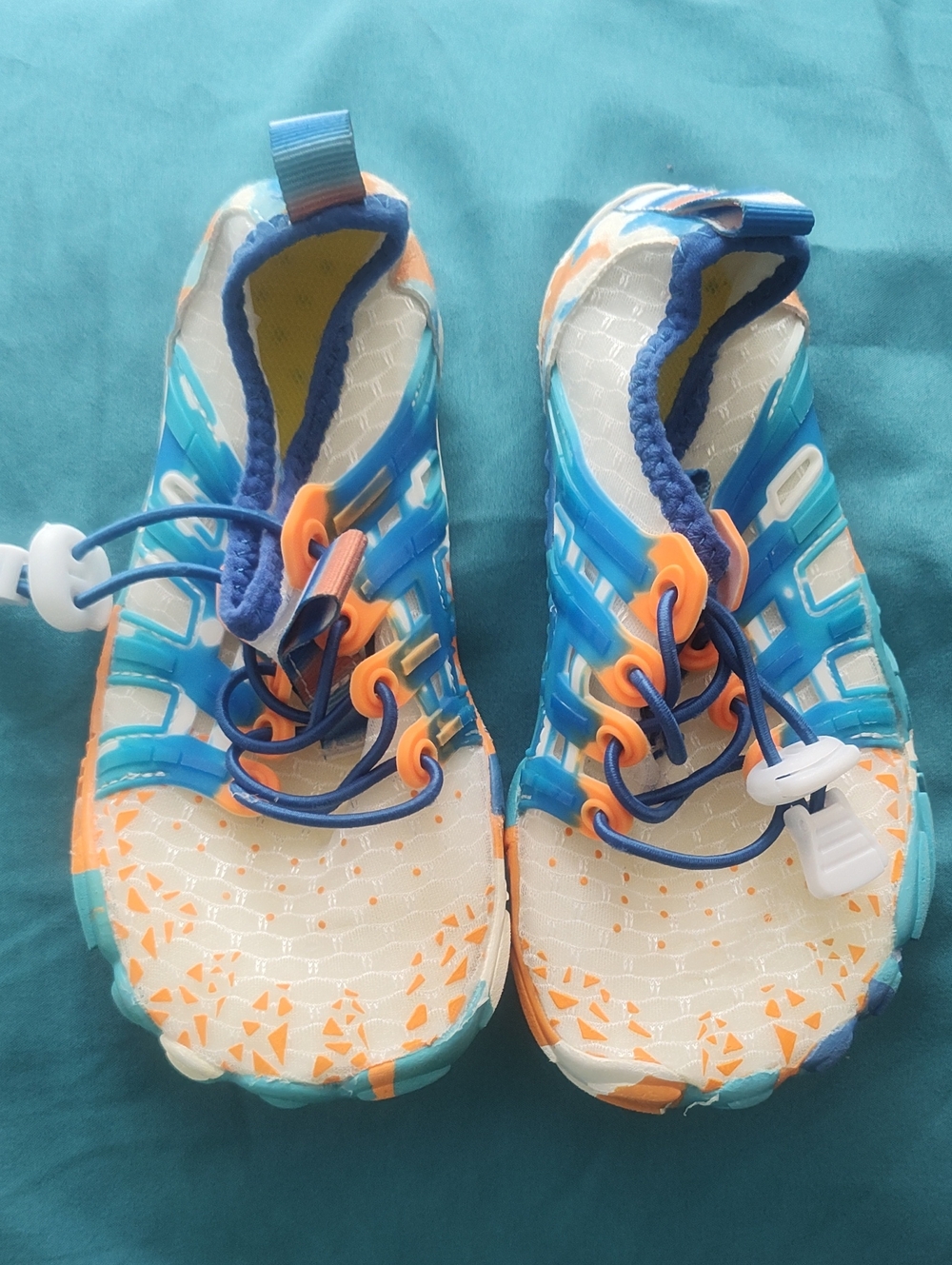 Kids Mesh Water Shoes - Blue & Orange